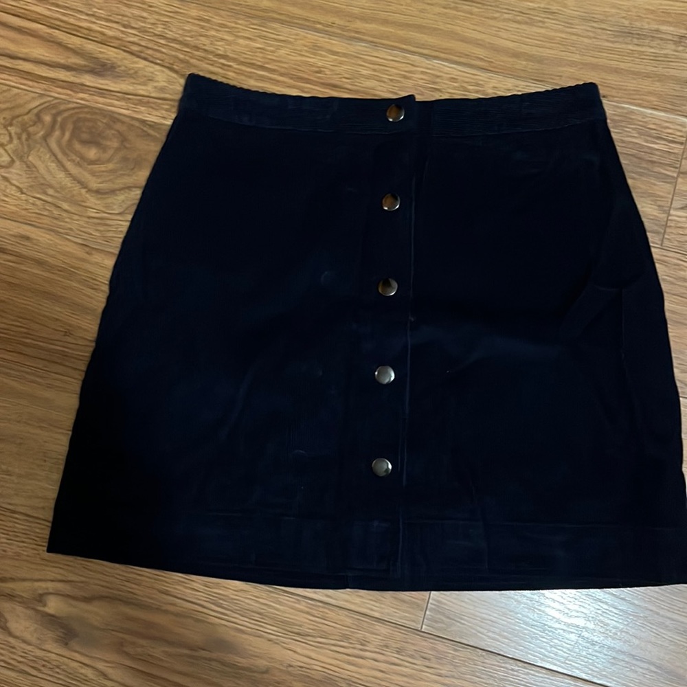 Old Navy Women’s Misses Girls Blue Button Corduroy Skirt